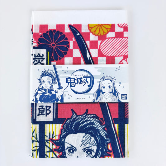 Japonské tenugui Demon Slayer – bojovníci Kimetsu no Yaiba | originál Bandai, Made in Japan