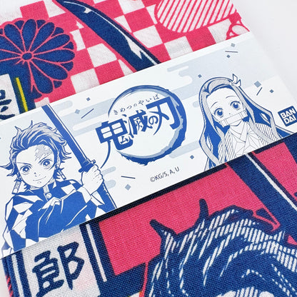 Japonské tenugui Demon Slayer – bojovníci Kimetsu no Yaiba | originál Bandai, Made in Japan