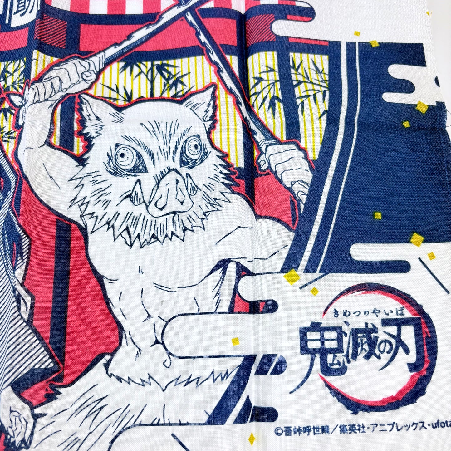 Japonské tenugui Demon Slayer – bojovníci Kimetsu no Yaiba | originál Bandai, Made in Japan