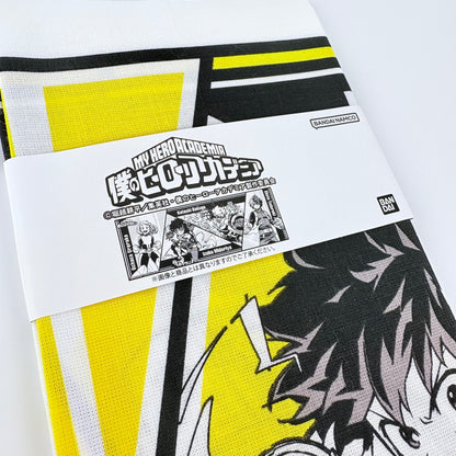 Japonské tenugui My Hero Academia – Izuku, Bakugo, Todoroki a Uraraka | originál Bandai, Made in Japan