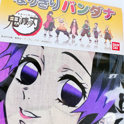 Japonský šátek Demon Slayer – Shinobu Kocho | originál Bandai, Made in Japan