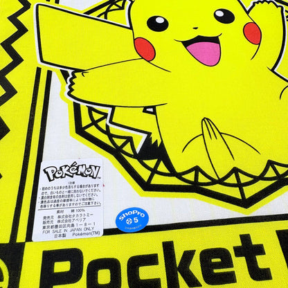 Japonský bavlněný šátek Pokémon Pikachu a startovní Pokémoni 42 × 42 cm – Made in Japan
