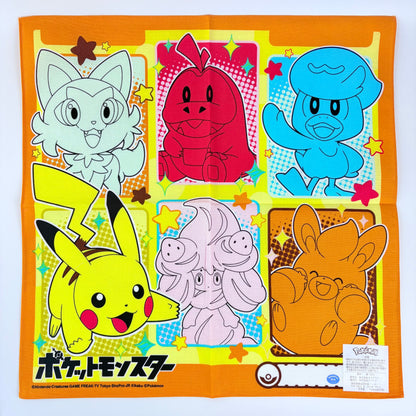 Japonský bavlněný šátek Pokémon Paldea 42 × 42 cm – Made in Japan