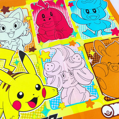 Japonský bavlněný šátek Pokémon Paldea 42 × 42 cm – Made in Japan