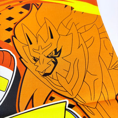 Japonský bavlněný šátek Pokémon Sword & Shield 42 × 42 cm – Made in Japan
