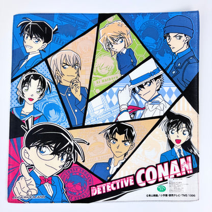 Japonský bavlněný šátek Detektiv Conan – Hlavní postavy 30 × 30 cm – Made in Japan