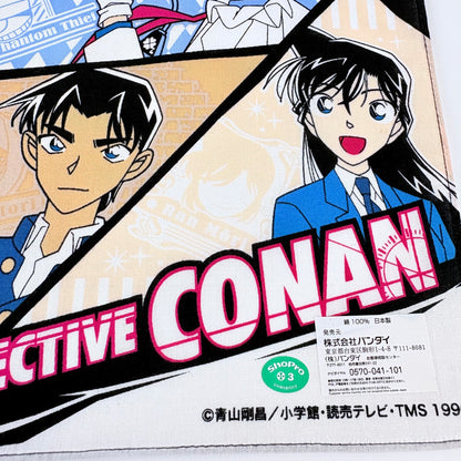 Japonský bavlněný šátek Detektiv Conan – Hlavní postavy 30 × 30 cm – Made in Japan