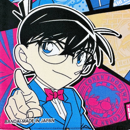 Japonský bavlněný šátek Detektiv Conan – Hlavní postavy 30 × 30 cm – Made in Japan