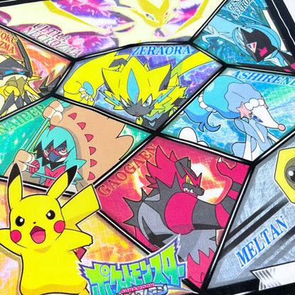 Japonský bavlněný šátek Pokémon Sun & Moon 30 × 30 cm – Made in Japan