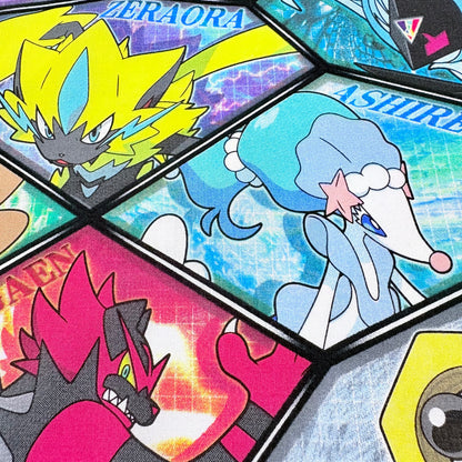 Japonský bavlněný šátek Pokémon Sun & Moon 30 × 30 cm – Made in Japan