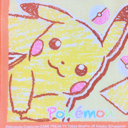 Japonský bavlněný šátek Pokémon Pikachu 30 × 30 cm – Made in Japan