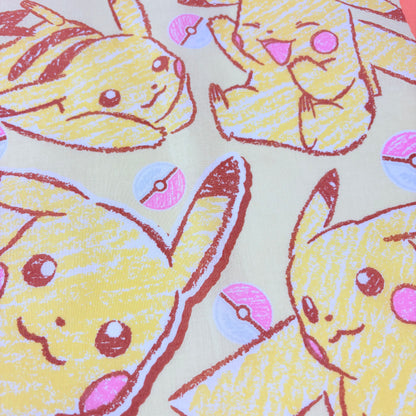 Japonský bavlněný šátek Pokémon Pikachu 30 × 30 cm – Made in Japan