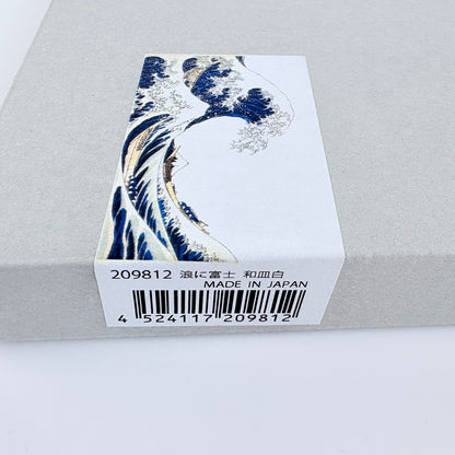 Talíř Velká vlna a Fuji, bílý, 20 cm – Made in Japan