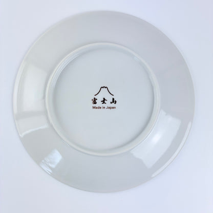 Talíř Velká vlna a Fuji, bílý, 20 cm – Made in Japan
