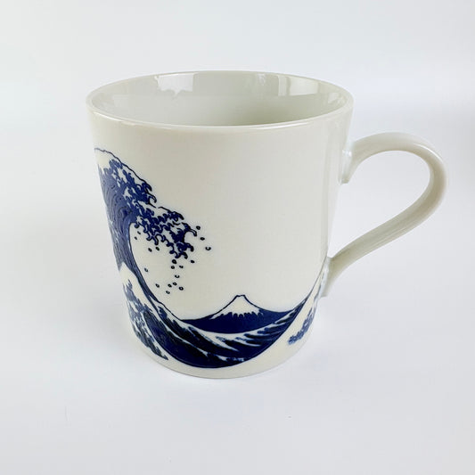 Tasse Große Welle und Fuji, weiß, 300 ml – Made in Japan