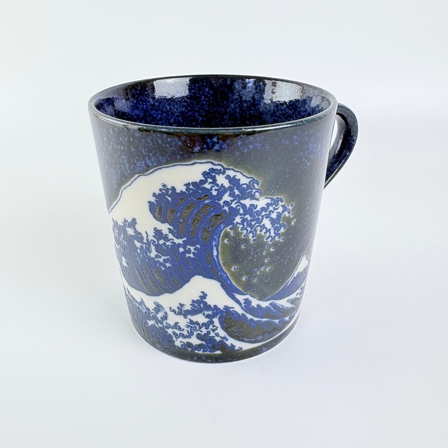 Hrnek Velká vlna a Fuji, Indigo 300 ml – Made in Japan