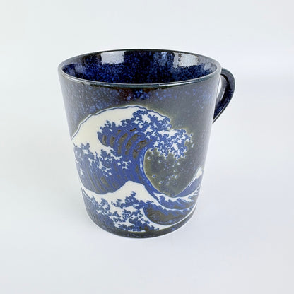 Hrnek Velká vlna a Fuji, Indigo 300 ml – Made in Japan