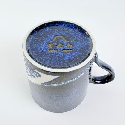 Hrnek Velká vlna a Fuji, Indigo 300 ml – Made in Japan