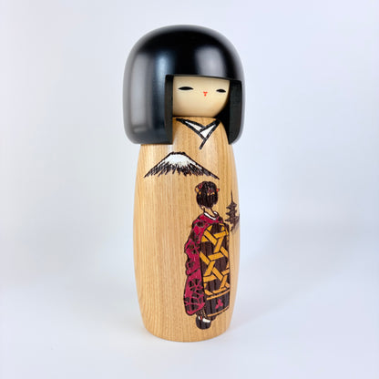 Autorská kokeshi Maiko – Kjótská tanečnice | Usaburo | Made in Japan