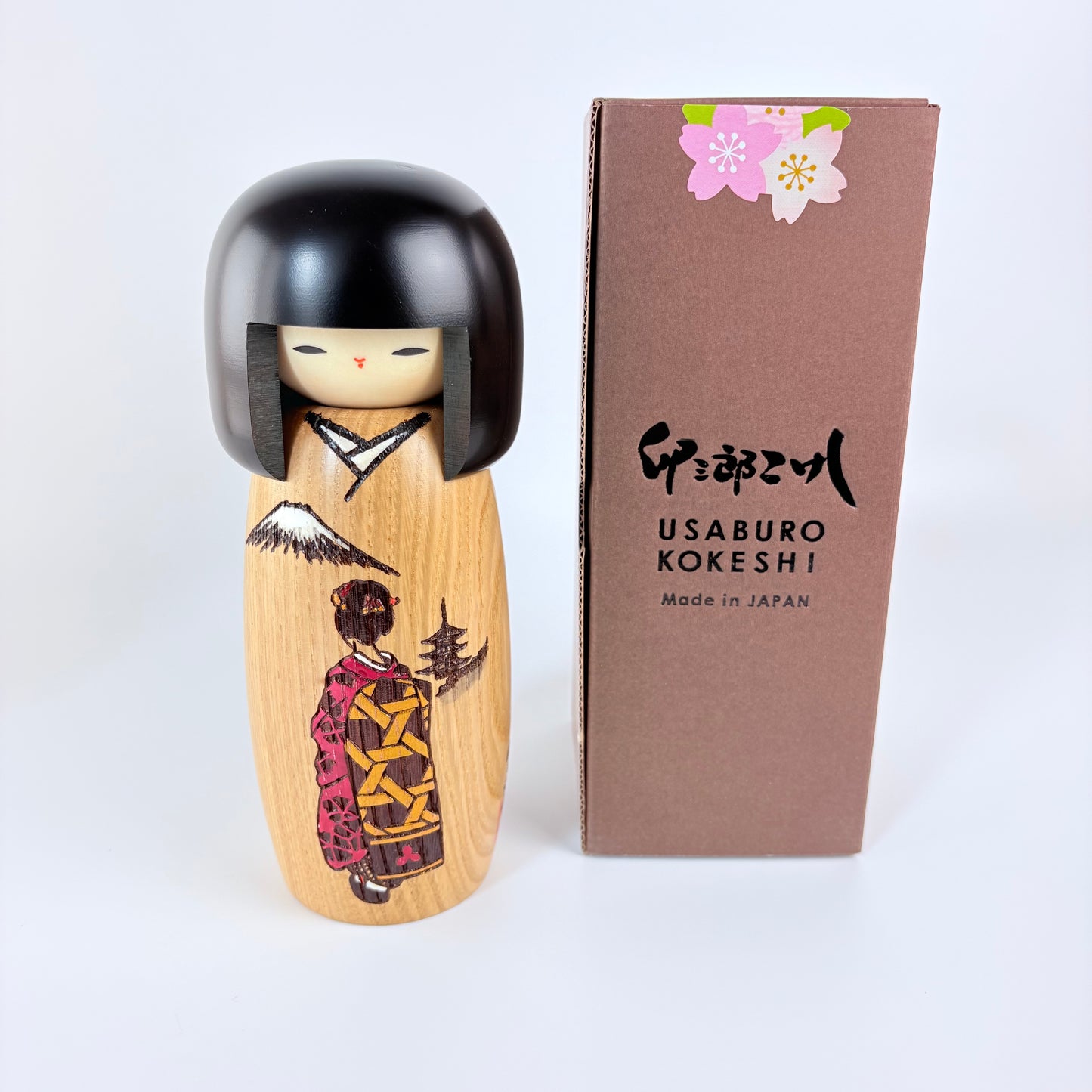 Autorská kokeshi Maiko – Kjótská tanečnice | Usaburo | Made in Japan