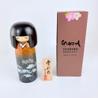 Autorská kokeshi Yukigesho – Zimní krajina | Usaburo | Made in Japan
