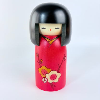 Autorská kokeshi Ume – Květy japonské švestky | Usaburo | Made in Japan