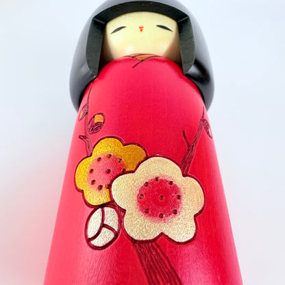 Autorská kokeshi Ume – Květy japonské švestky | Usaburo | Made in Japan