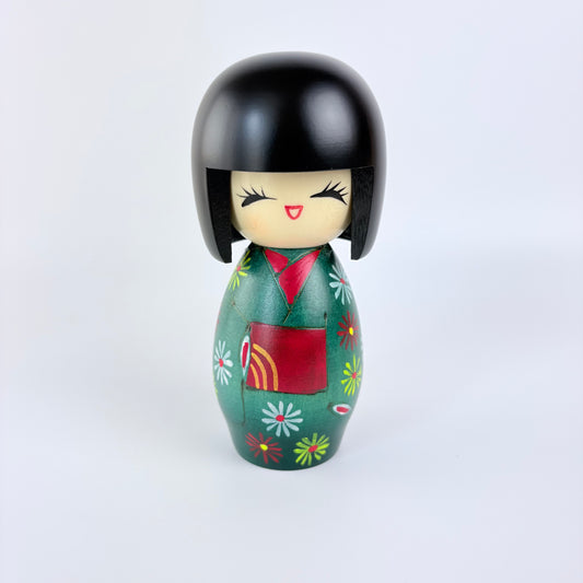 Künstlerische Kokeshi Hanafubuki – Blumensturm | Made in Japan