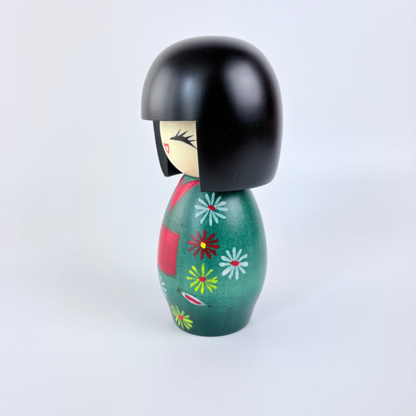 Autorská kokeshi Hanafubuki – Květinová vánice | Made in Japan