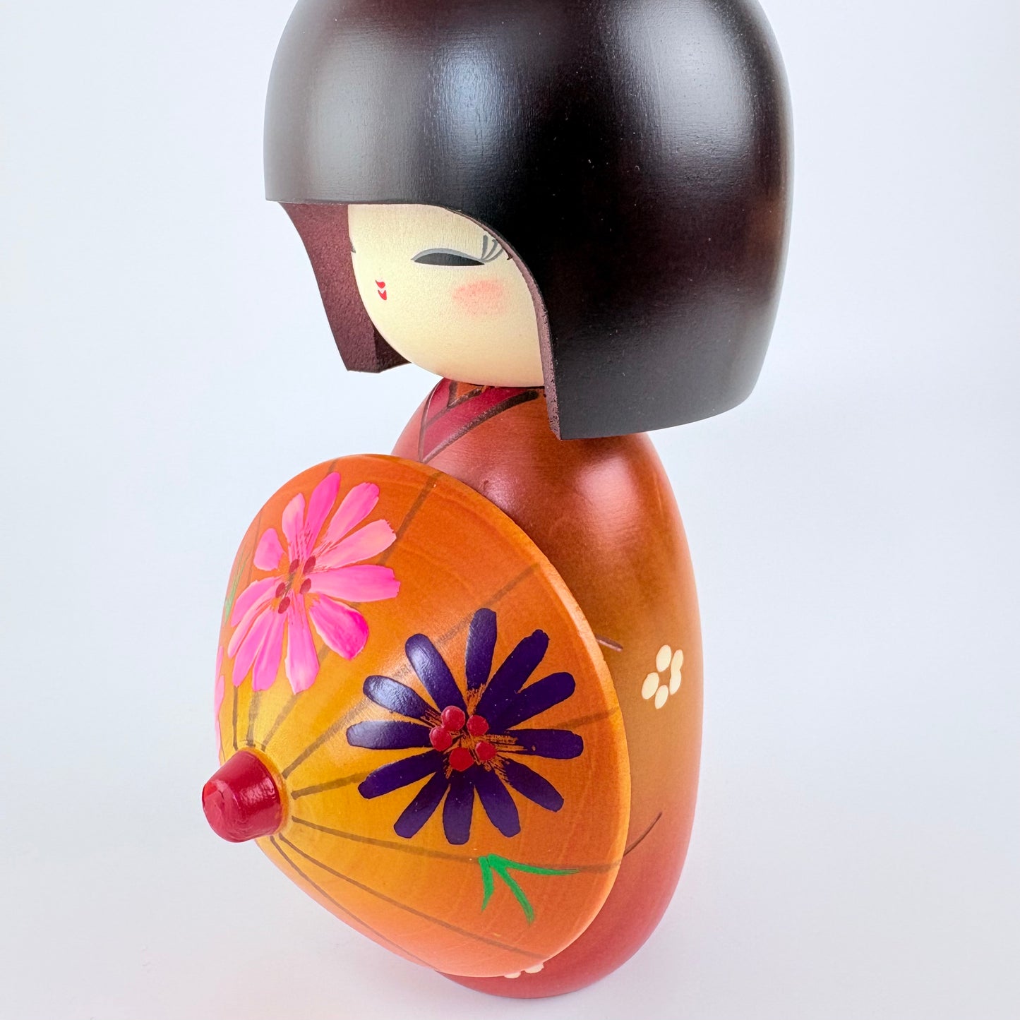 Autorská kokeshi Ameagari – Po dešti | Shoei Fujikawa | Made in Japan