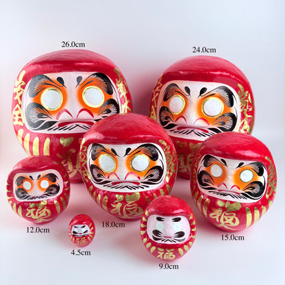 Japonský Daruma 24 cm – červený | Made in Japan