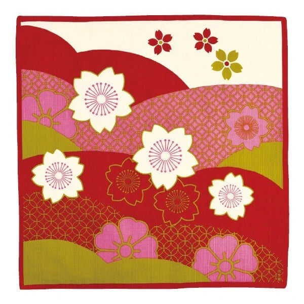 Furoshiki Sakura Nishiki 50 × 50 cm | Made in Japan