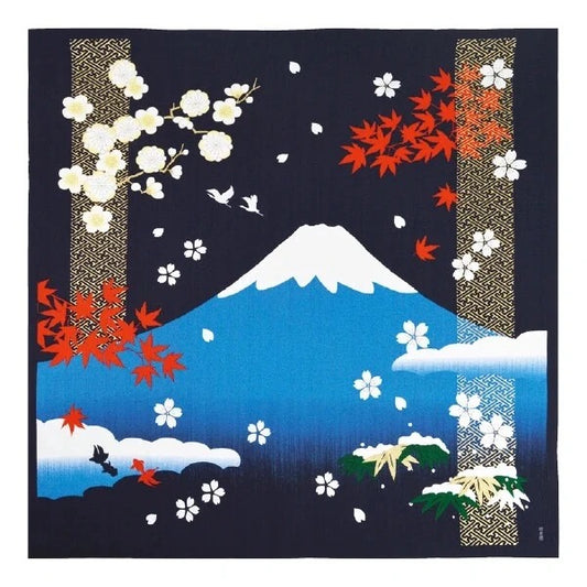 Furoshiki Fuji a čtyři roční období 90 × 90 cm / bavlna / Made in Japan
