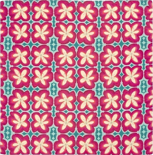 Furoshiki Blue Floral 100×100 cm – japonský šátek na balení dárků | Made in Japan