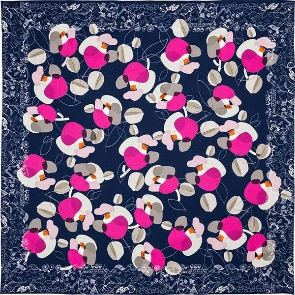 Furoshiki Tsubaki Con 100×100 cm – japonský šátek na balení dárků | Made in Japan