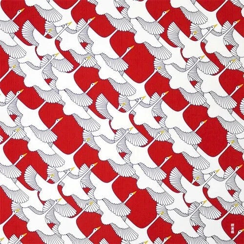Furoshiki Kofu Shukuzuru Red 50 × 50 cm | Made in Japan