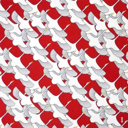 Furoshiki Kofu Shukuzuru Red 50 × 50 cm | Made in Japan