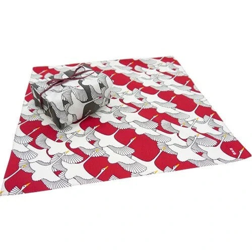 Furoshiki Kofu Shukuzuru Red 50 × 50 cm | Made in Japan