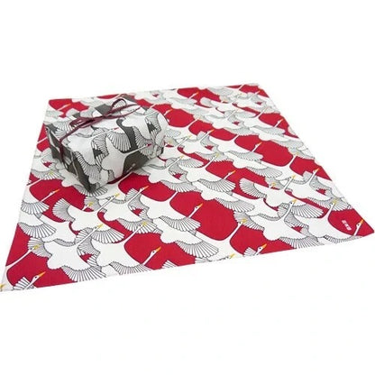 Furoshiki Kofu Shukuzuru Red 50 × 50 cm | Made in Japan