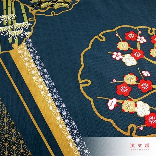 Furoshiki Take Matsu Ume 90 × 90 cm / bavlna / Made in Japan