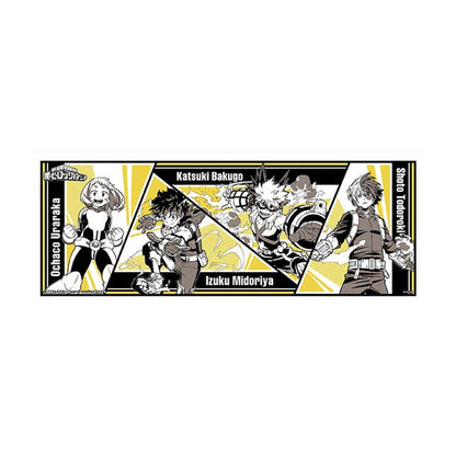 Japonské tenugui My Hero Academia – Izuku, Bakugo, Todoroki a Uraraka | originál Bandai, Made in Japan
