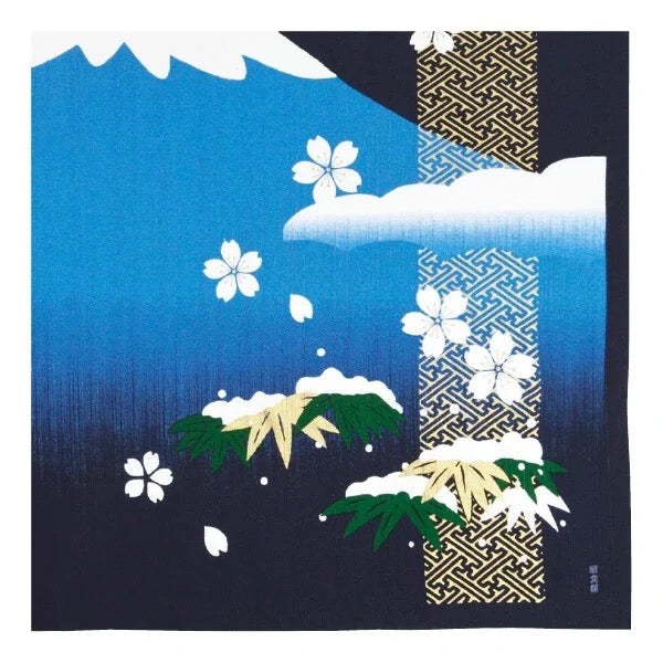 Furoshiki Fuji a čtyři roční období 90 × 90 cm / bavlna / Made in Japan