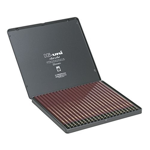 Grafitové tužky Mitsubishi Hi-uni Art Set 22 Degrees - Made in Japan | 22 ks