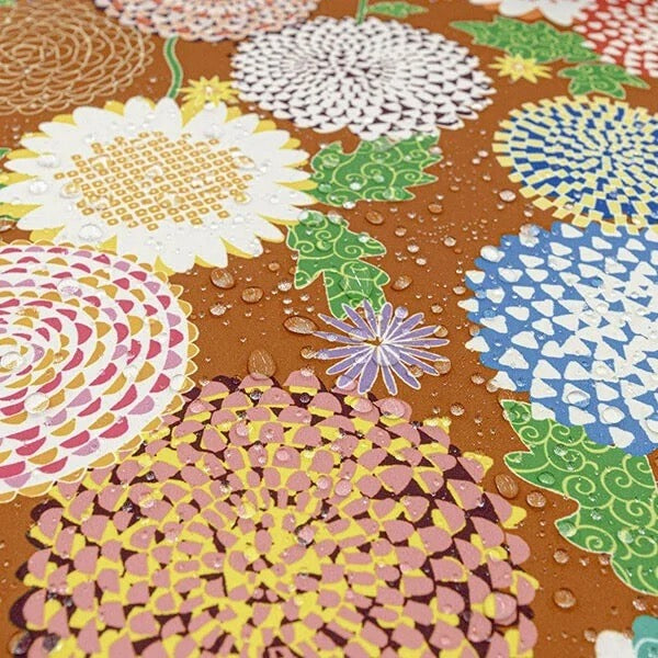 Voděodolné furoshiki Kiku 70 × 70 cm / polyester / Made in Japan – Kyoto