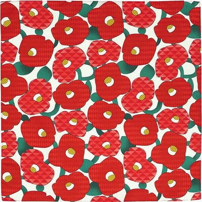 Voděodolné furoshiki Tsubaki 70 × 70 cm / polyester / Made in Japan – Kyoto
