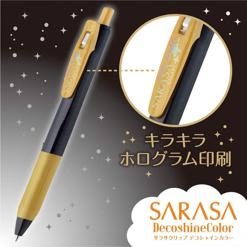Gelová pera ZEBRA SARASA Clip Decoshine Color 10 ks 0,5 mm | Made in Japan
