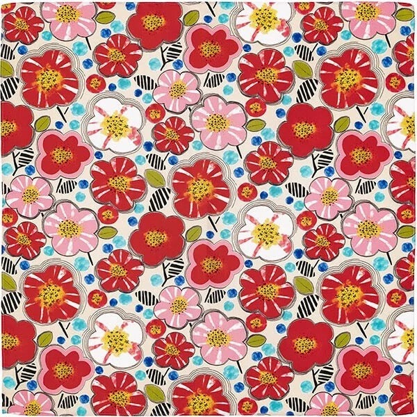 Voděodolné furoshiki Hana 70 × 70 cm / polyester / Made in Japan – Kyoto