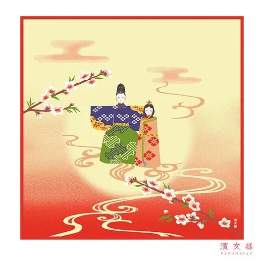 Furoshiki Uralaka Ohinasama 50 × 50 cm | Made in Japan