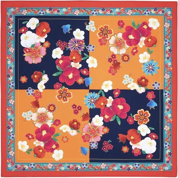 Furoshiki Fashion květiny 65 × 65 cm / polyester / Made in Japan – Kyoto