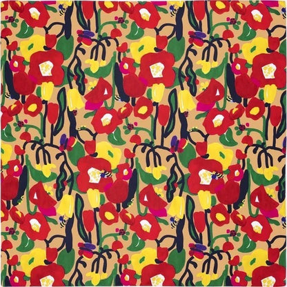 Voděodolné furoshiki Botanica béžové 100 × 100 cm / polyester / Made in Japan – Kyoto